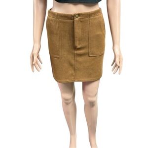 Love Culture - NWOT - Tan Faux Suede Mini Skirt
